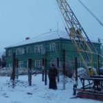Продолжается строительство храма в поселке Каменское