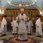 В праздник Сретения Господня архиепископ Феодор возглавил Литургию в Кафедральном соборе